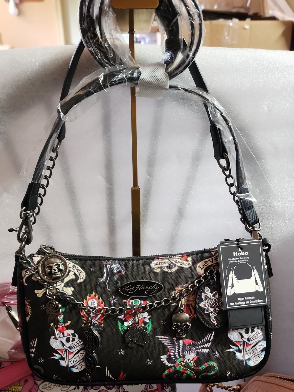 Sellers Bundle Of 7 Bags All NWT, 4 Juicy Couture, 2 Ed Hardy & Leopard Relic - Picture 12 of 16